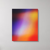 Paars Geel Rood en Oranje Abstract Canvas afdrukke (Voorkant)