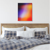 Paars Geel Rood en Oranje Abstract Canvas afdrukke (Insitu (Slaapkamer))