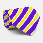 Paars geel Stropdas (Opgerold)