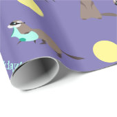 Paars Geel Ventilatorpapier voor het oppakken van Cadeaupapier (Rol Hoek)