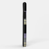 Paars Geel Zwart Gespelt Monogram iPhone 5 Hoesje (Achterkant/rechts)