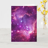 Paars gefinteerde kleine magellanische wolken kaart (Gele Bloem)