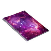 Paars gefinteerde kleine magellanische wolken notitieboek (Rechterzijde)
