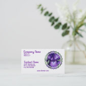 Paars gekaard Iris Visitekaartje (Staand voorkant)