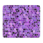 Paars gekleurd glas snijplank (Voorkant)