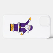 paars gele kerstkerstmankerklei Case-Mate iPhone case (Achterkant (horizontaal))