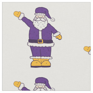 paars gele kerstkerstmankerklei stof