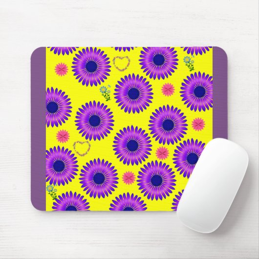 paars gele muizenblok muismat (Met muis)