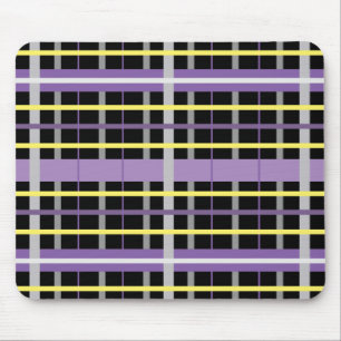 paars gele vlecht muismat