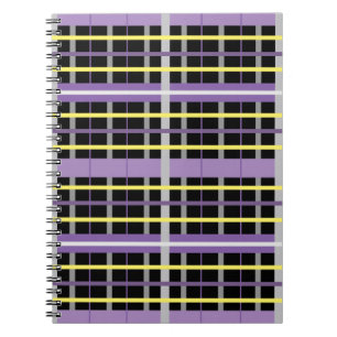 paars gele vlecht notitieboek