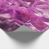 Paars Gem Stone Wrapping Paper Cadeaupapier (Hoek)