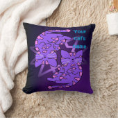  Paars Gemini Kittens Decagon Paars Kussen (Deken)