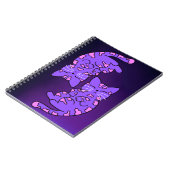 Paars Gemini Kittens Notitieboek (Linkerzijde)
