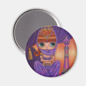Paars Genie Magnet (Voorkant / Achterkant)