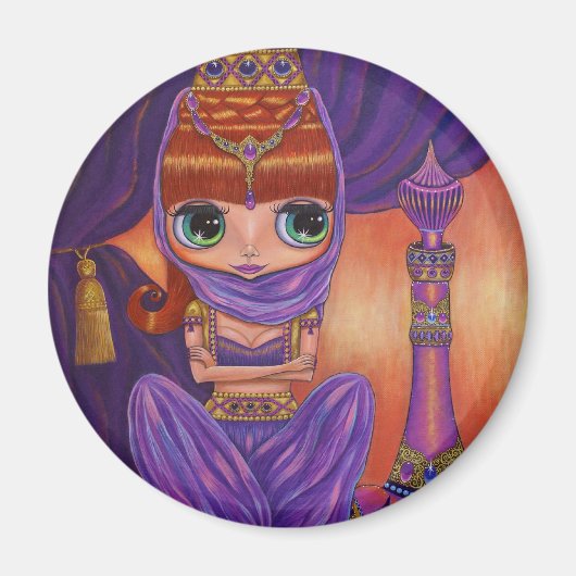 Paars Genie Magnet (Voorkant)