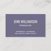 Paars geo-de modern violet visitekaartje (Achterkant)