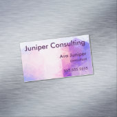 Paars Geometrisch gepeld patroon Visitekaartje Magneet (Voorbeeld)