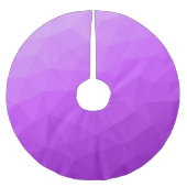 Paars geometrisch maaspatroon van de gradiënt kerstboom rok (Voorkant)