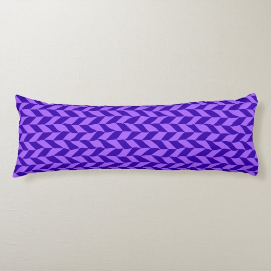 paars geometrisch patroon lichaamskussen (Voorkant)