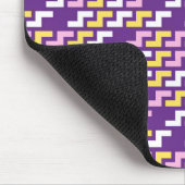 Paars geometrisch patroon muismat (Hoek)