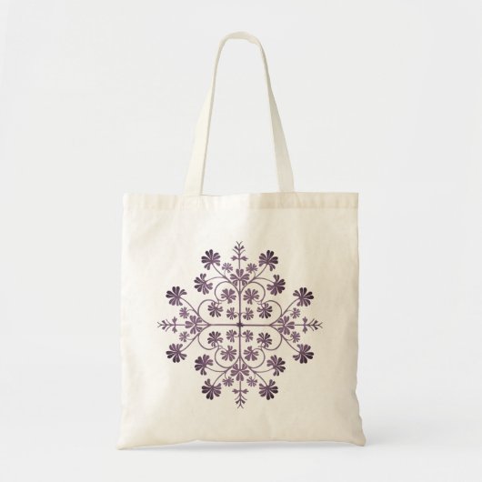  Paars geometrisch patroon Tote Bag (Voorkant)