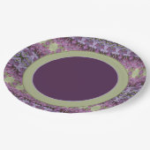 Paars gepatenteerd ontwerp papieren bordje (Gekanteld)