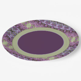 Paars gepatenteerd ontwerp papieren bordje