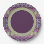 Paars gepatenteerd ontwerp papieren bordje (Voorkant)