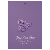 Paars Gepersonaliseerd Kat Klembord (Achterkant)