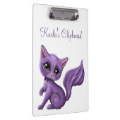 Paars Gepersonaliseerd Kat Klembord (Rechts)