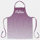 paars gepersonaliseerd schort (Voorkant)