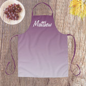 paars gepersonaliseerd schort