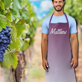 paars gepersonaliseerd schort