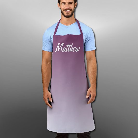 paars gepersonaliseerd schort