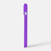 Paars, gepersonaliseerde naam iPhone 15 hoesje (Linkerkant)