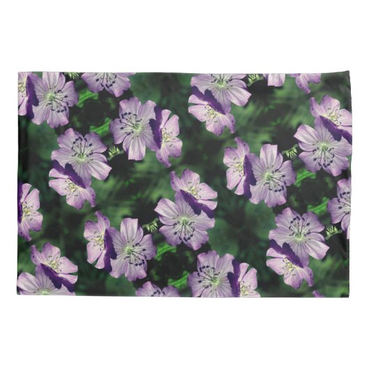 Paars-geraniumventilator Kussensloop (Achterkant)