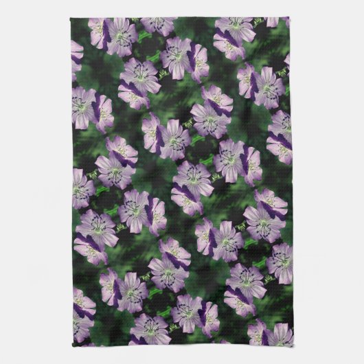  Paars-geraniumventilator Theedoek (Verticaal)