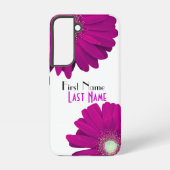 Paars Gerbera Daisy Flower Samsung Galaxy Hoesje (Achterkant)