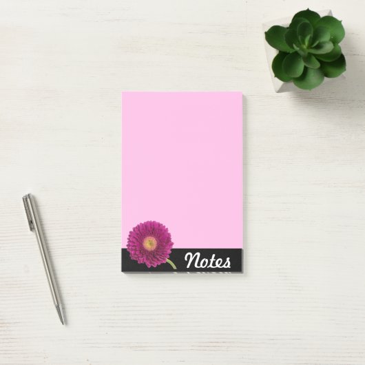 Paars Gerbera Daisy Note Pad (Kantoor)