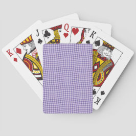Paars geruit dambord naadloos patroon pokerkaarten