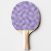 Paars geruit dambord naadloos patroon tafeltennisbatje (Achterkant)