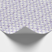 Paars geruit decoratief cadeaupapier (Hoek)