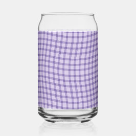 Paars geruit geruit naadloos patroon blikvorm glas