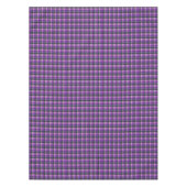 Paars geruit tartan ontwerp, tafelkleed (Voorkant)
