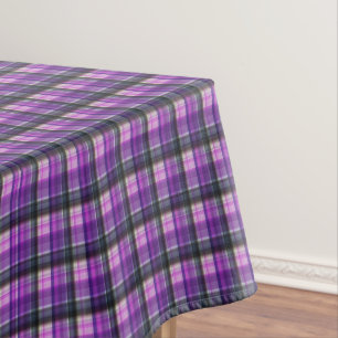 Paars geruit tartan ontwerp, tafelkleed