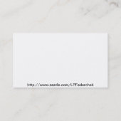 paars geschilderd Visitekaartje voor vredessignati (Achterkant)