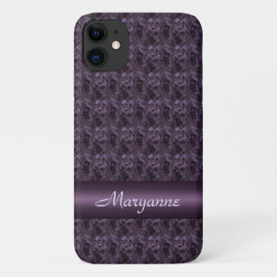 Paars gesteente met stone band design Case-Mate iPhone case