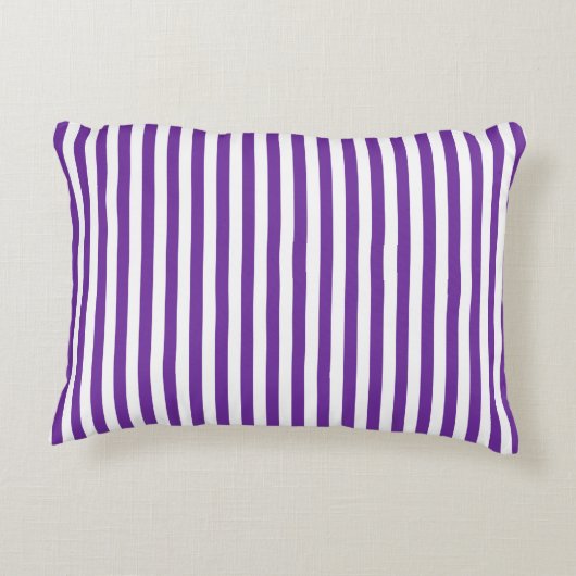 Paars gestreept accent kussen (Achterkant)