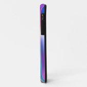 Paars gestreept patroon Case-Mate iPhone case (Achterkant/links)