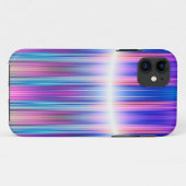 Paars gestreept patroon Case-Mate iPhone case (Achterkant (horizontaal))